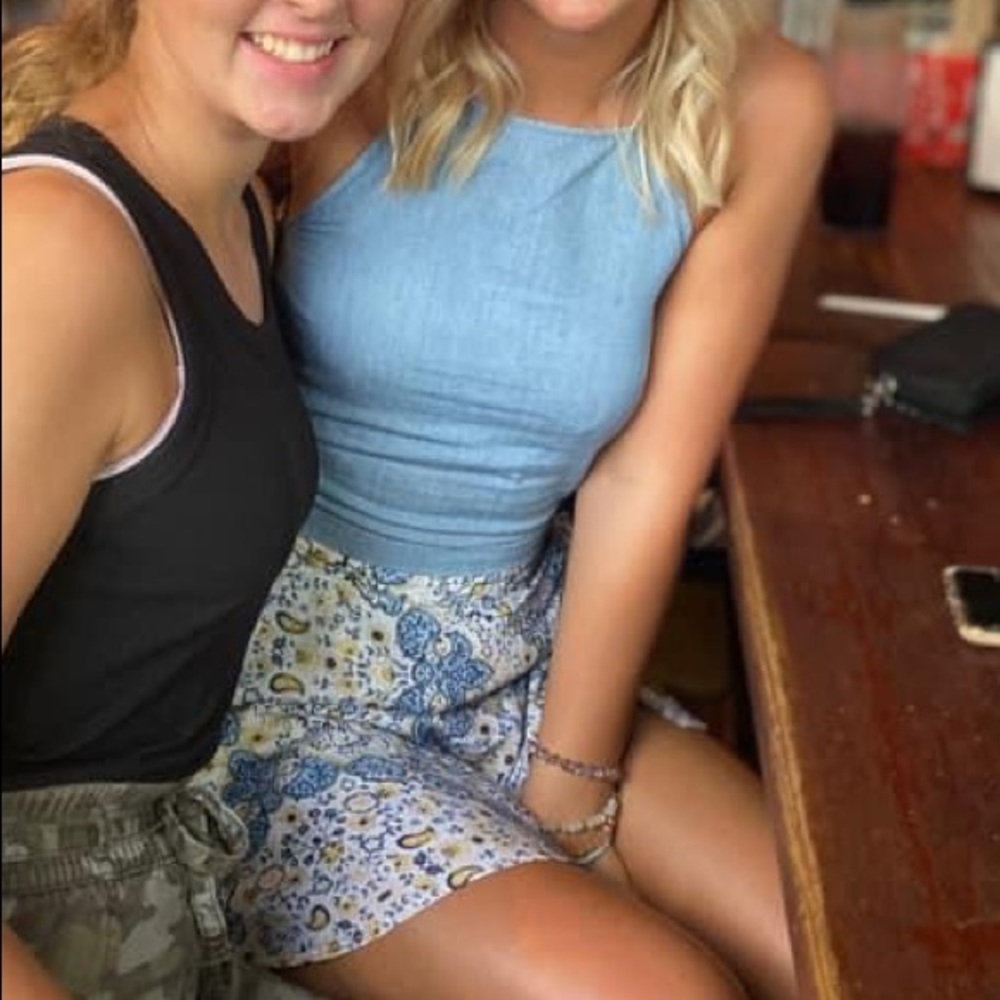 Denim Halter Top